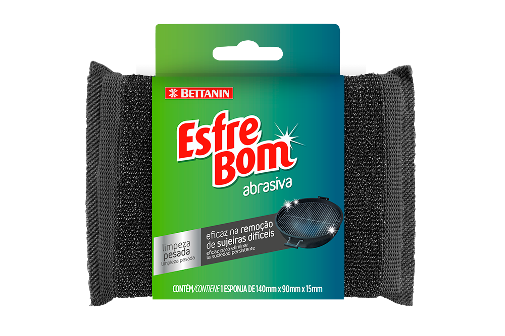 ESPONJA ABRASIVA ESFREBOM LIMPEZA PESADA