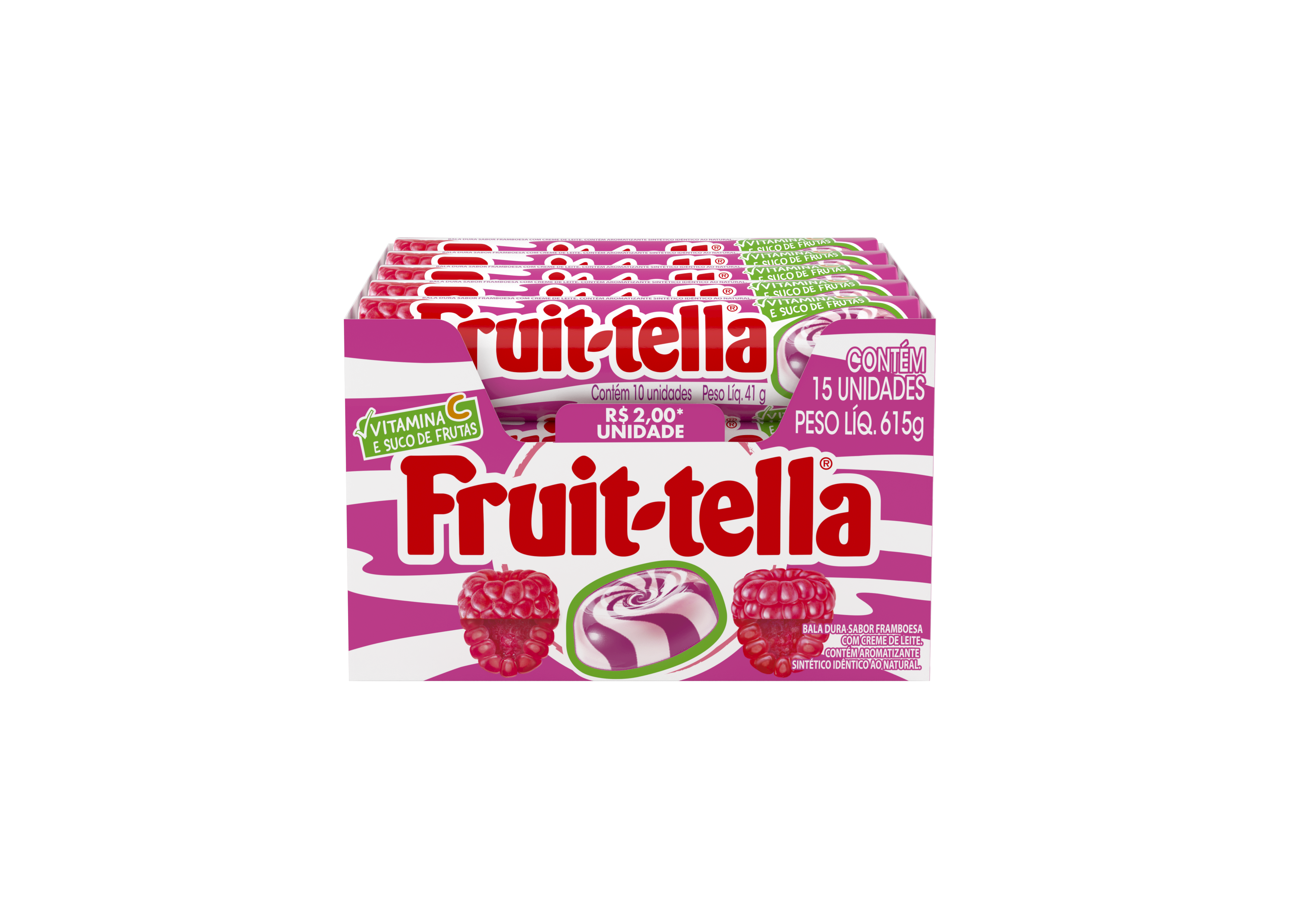 FRUITTELLA SWIRL FRAMBOESA VIT C 16X38G 615G