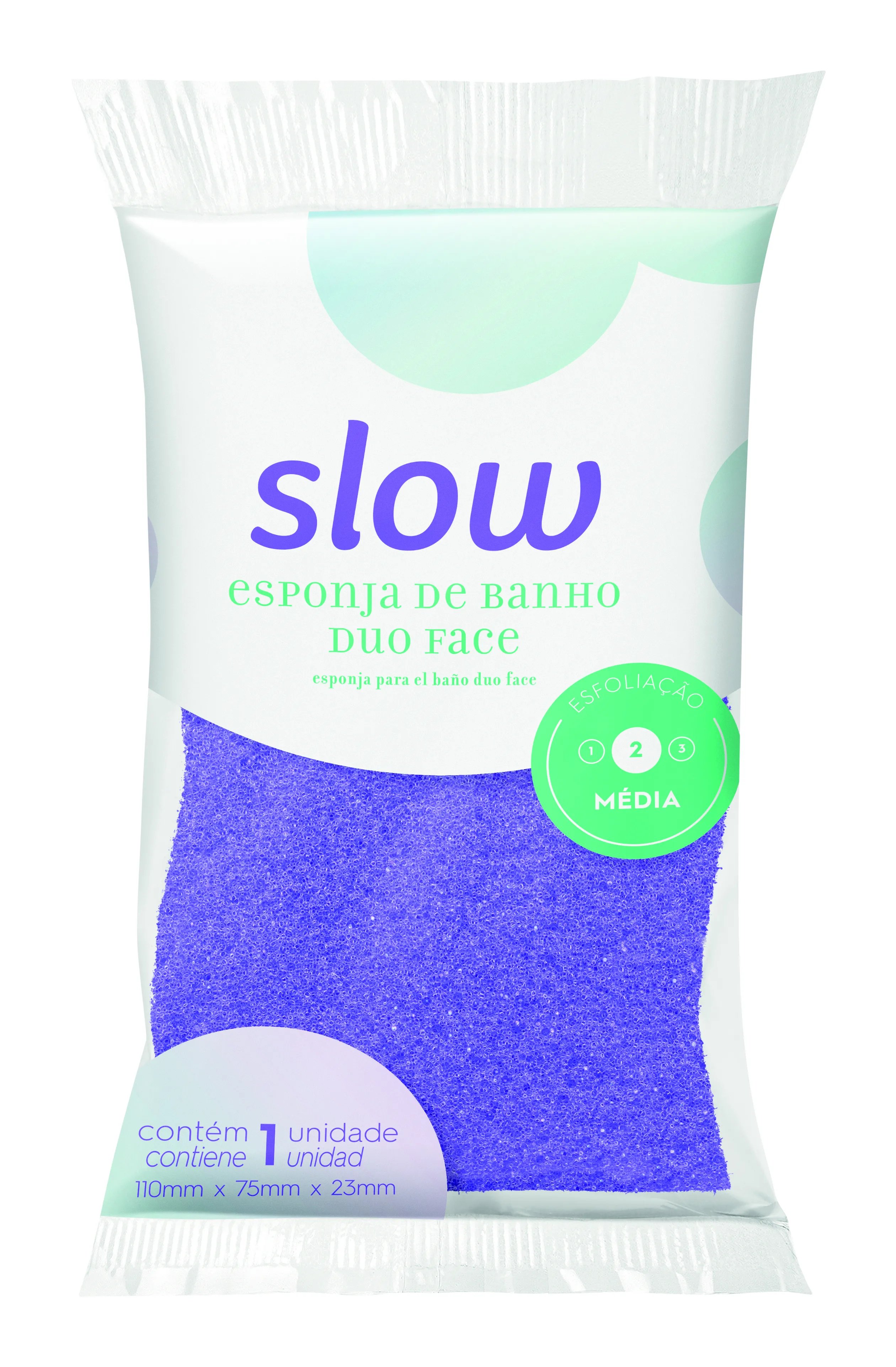ESPONJA DE BANHO SLOW DUO FACE