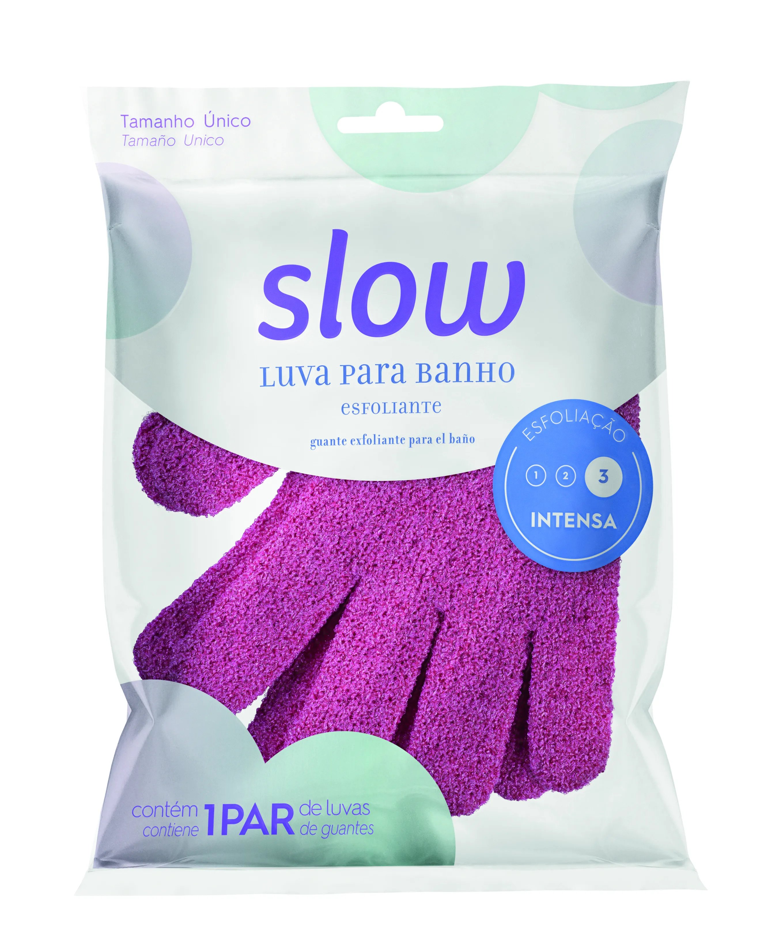LUVAS PARA BANHO SLOW ESFOLIANTE