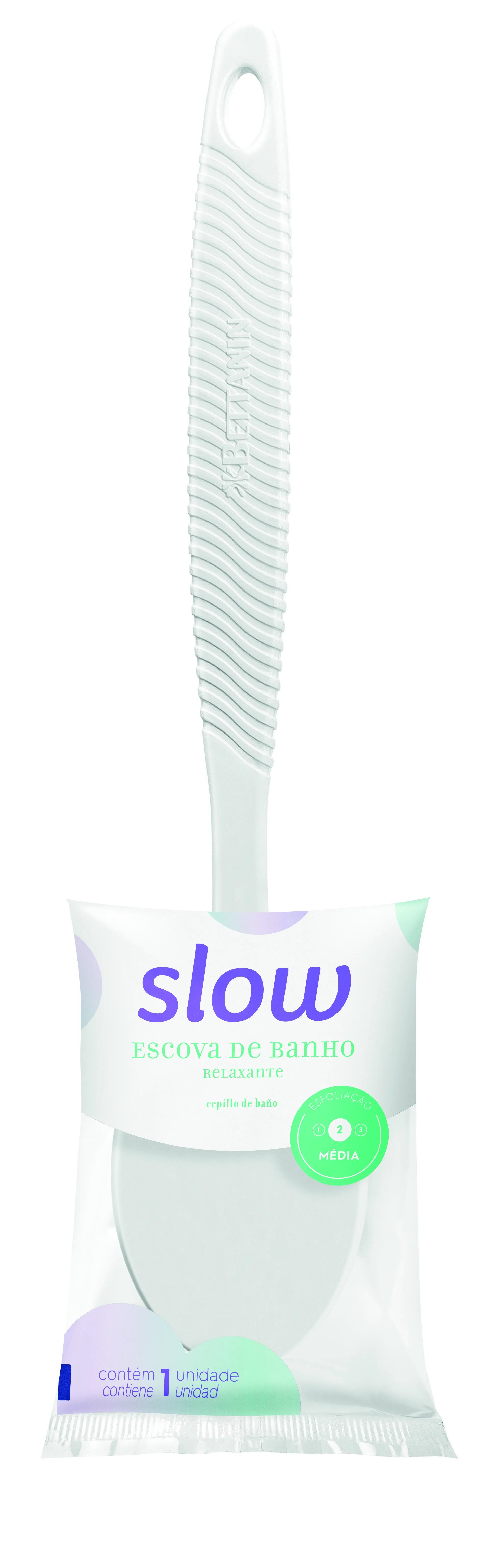 ESCOVA DE BANHO RELAXANTE WHITE SLOW
