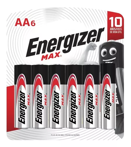 PILHA ENERGIZER MAX ALCALINA AA PEQUENA COM 6 UND