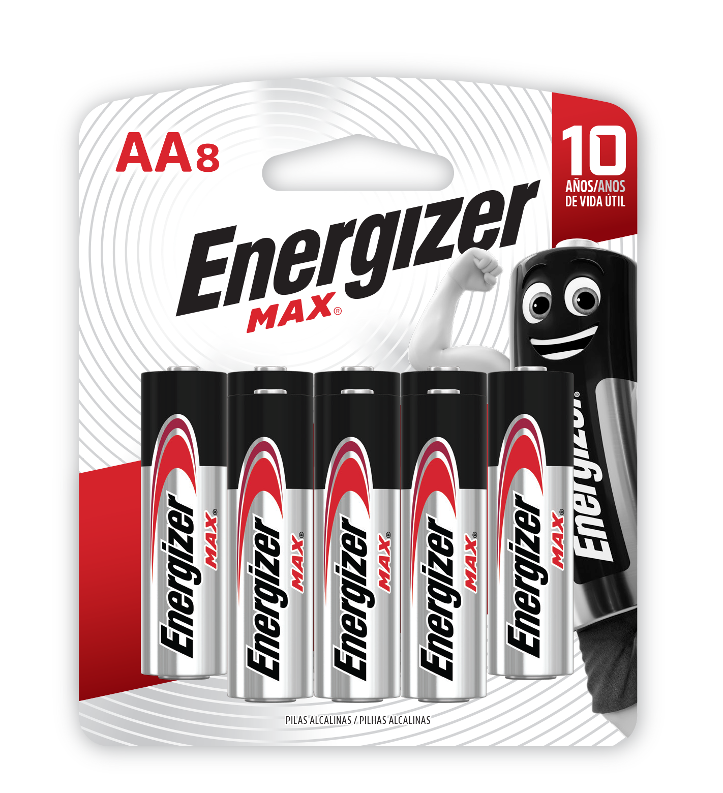 *PILHA ENERGIZER MAX ALCALINA AA PEQUENA COM 8 UND