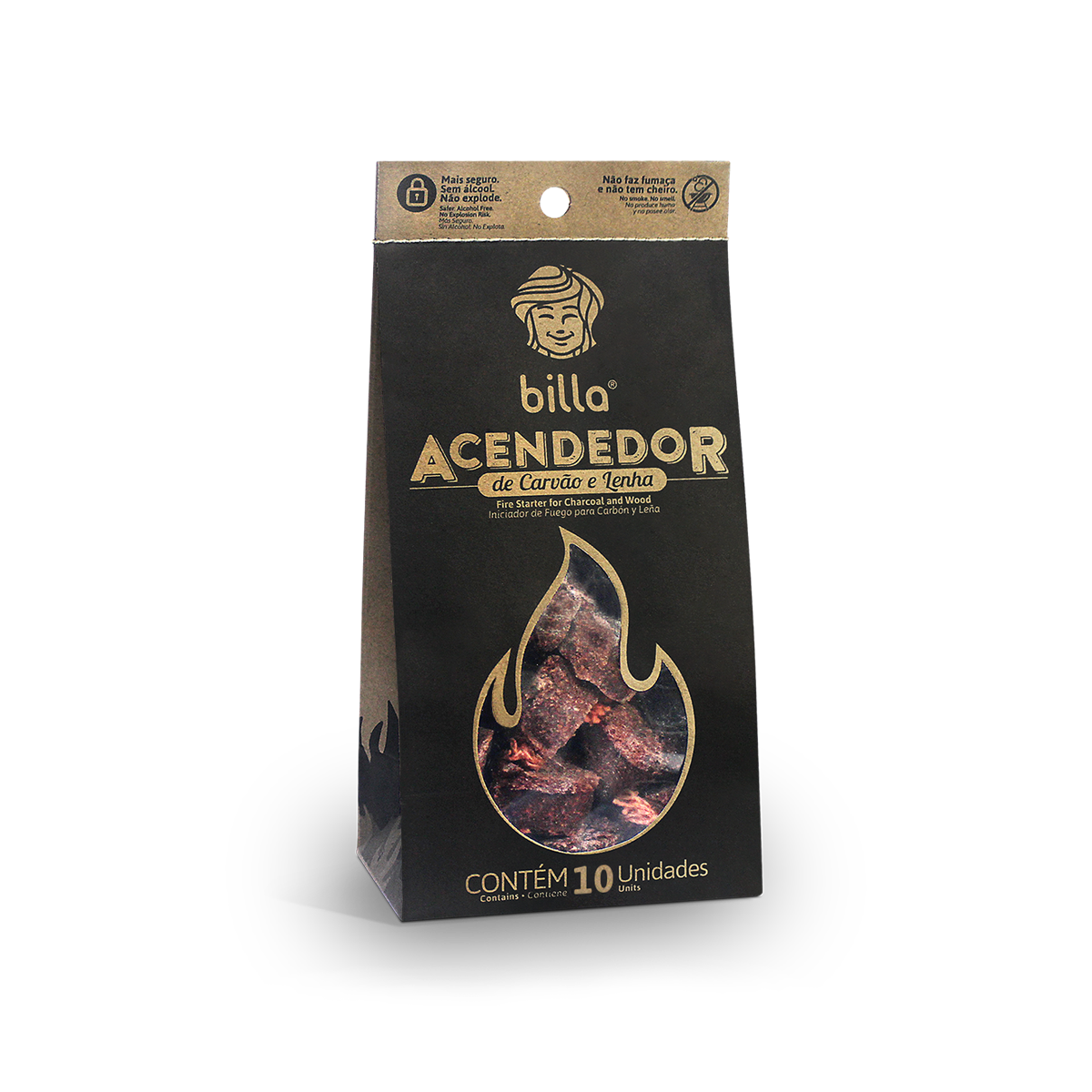 *ACENDEDOR DE CARVAO E LENHA BILLA