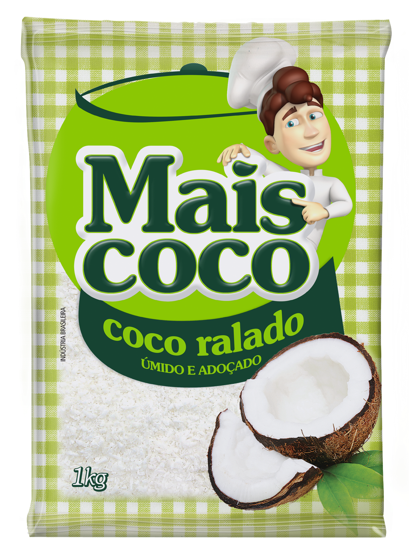 COCO RALADO MAIS COCO ÚMIDO ADOÇADO 1KG