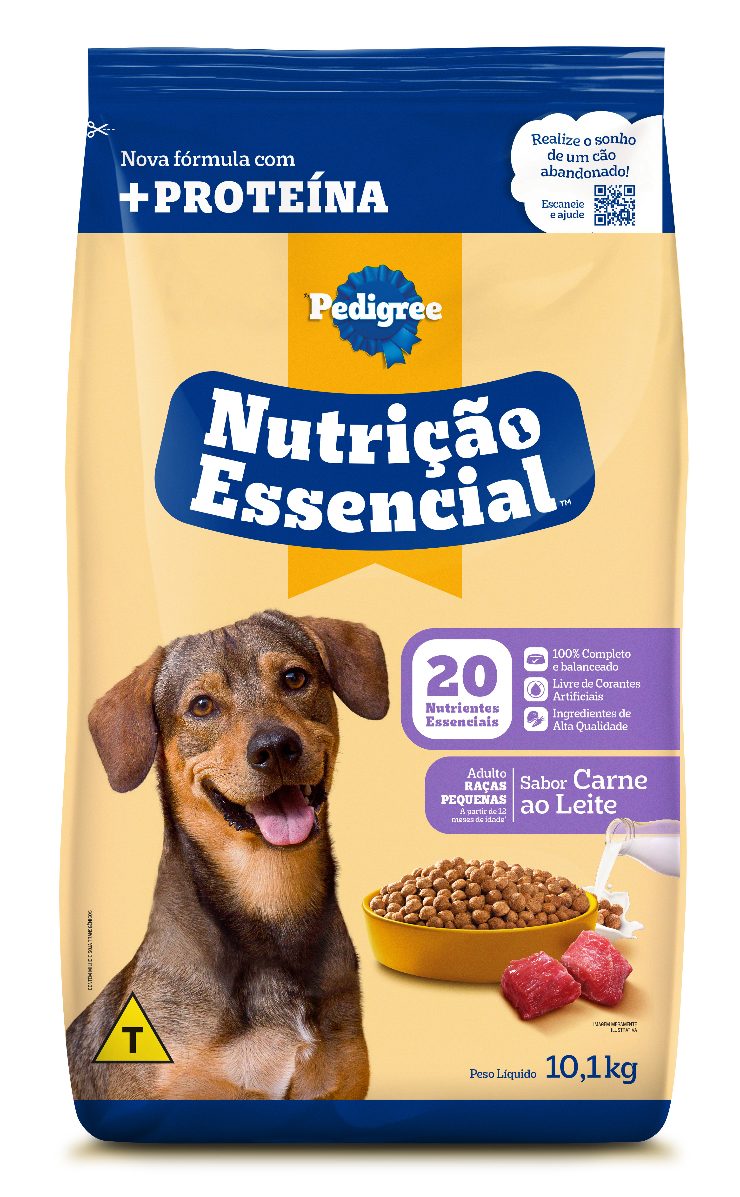 PEDIGREE ADULTO CARNE AO LEITE 10,1KG