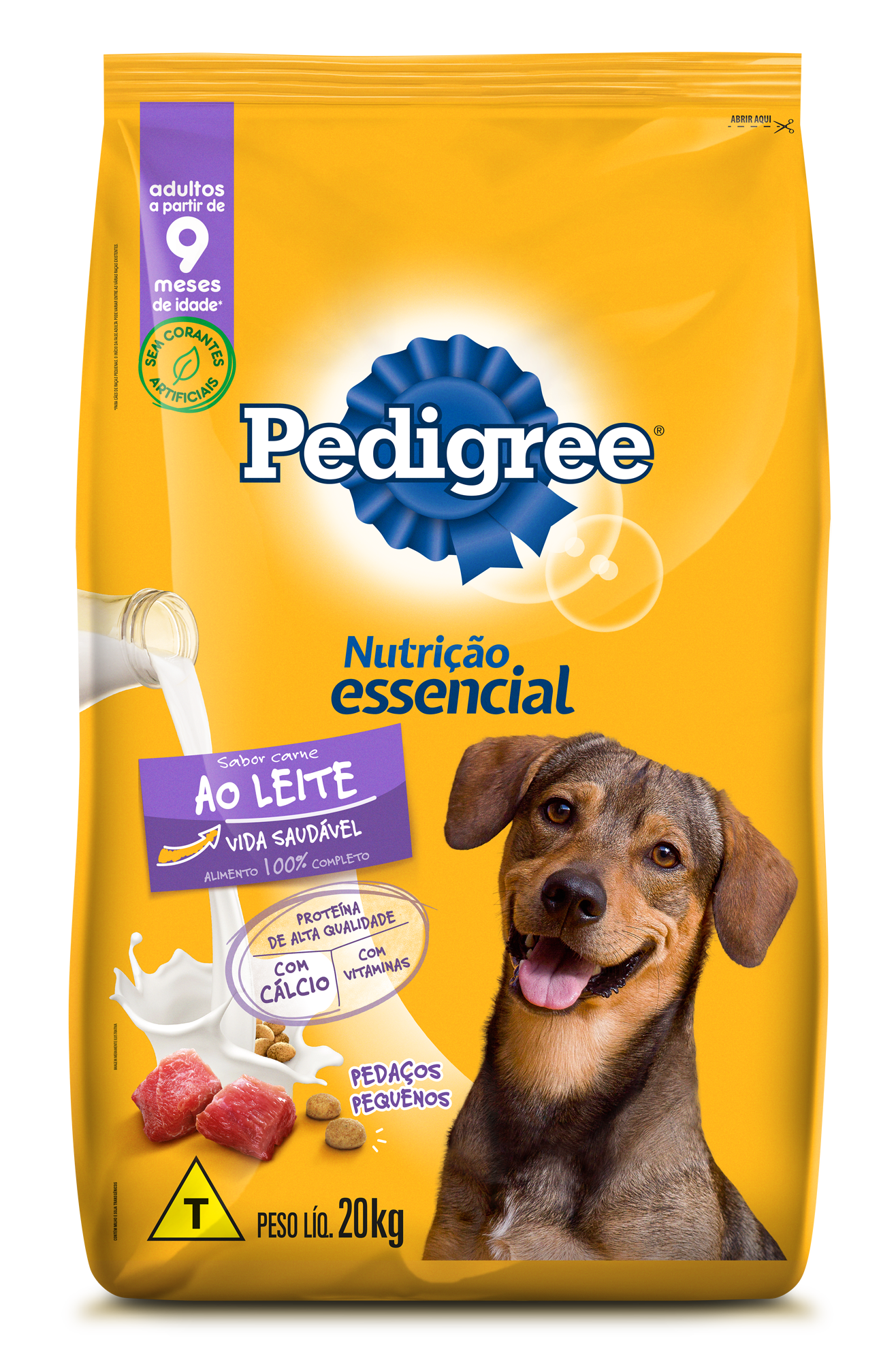 PEDIGREE ADULTO CARNE AO LEITE 20KG