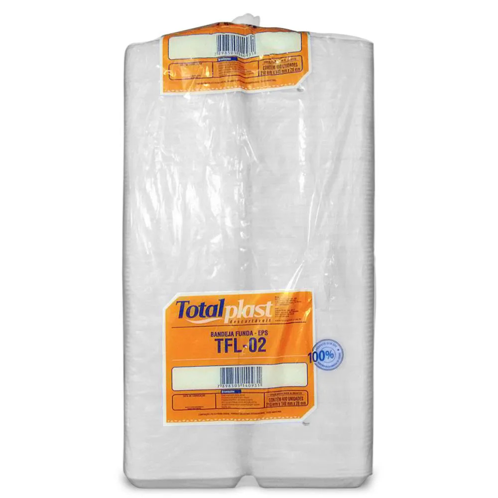 *BANDEJA EPS TOTALPLAST 210X140X28MM UNI