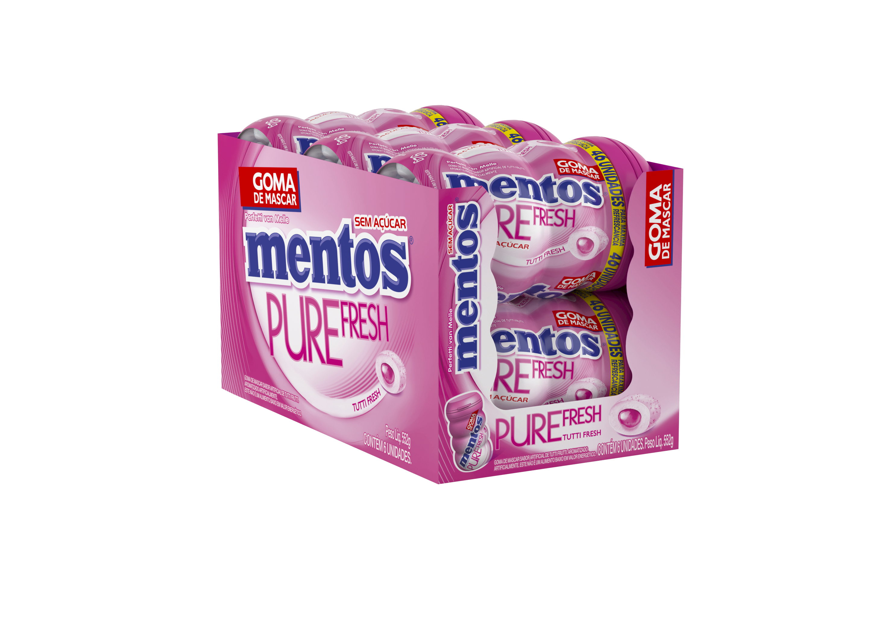 MENTOS BIG GARRAFA PURE FRESH TUTTI FRESH 552G
