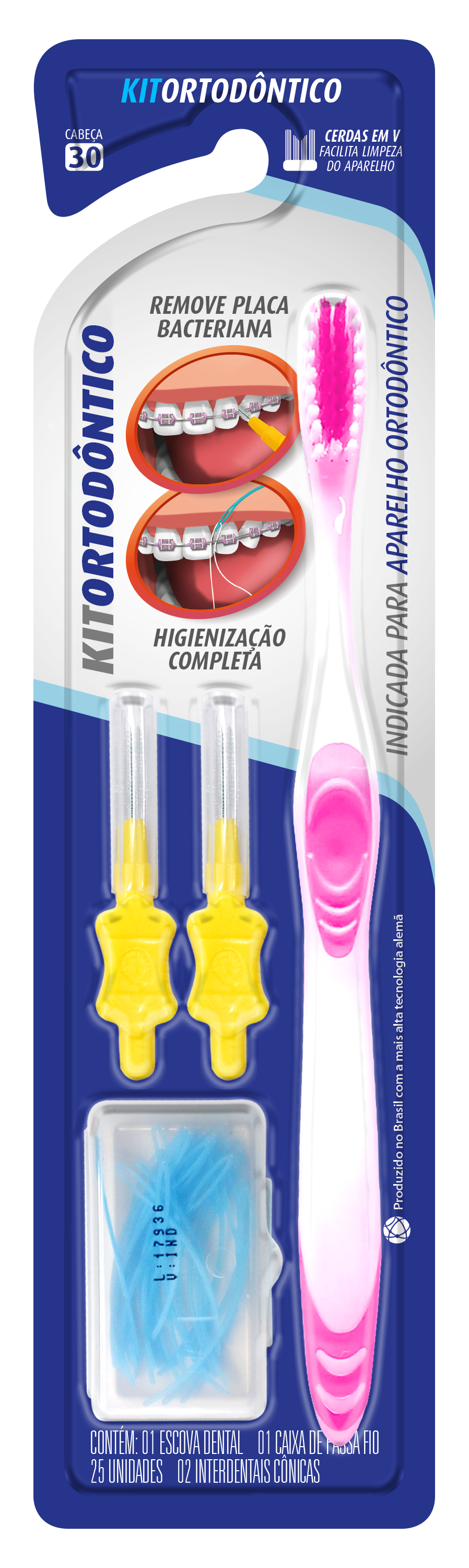 *ESCOVA COM KIT ORTODONTICO