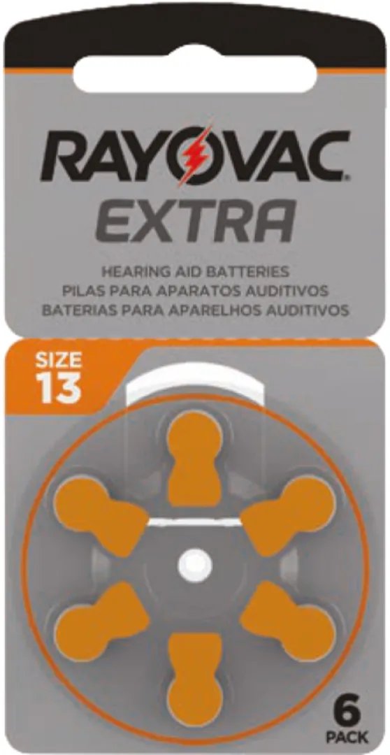 PILHA AUDITIVA EXTRA ADVANCED ACTIVE 13 COM 6 UND