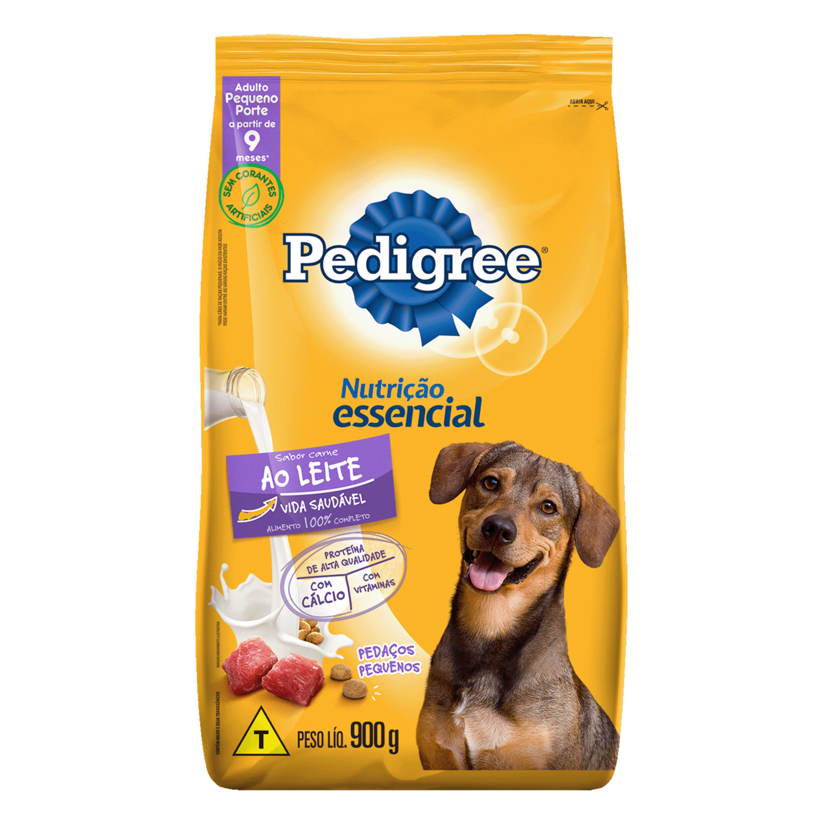 PEDIGREE ADULTO CARNE AO LEITE 900G
