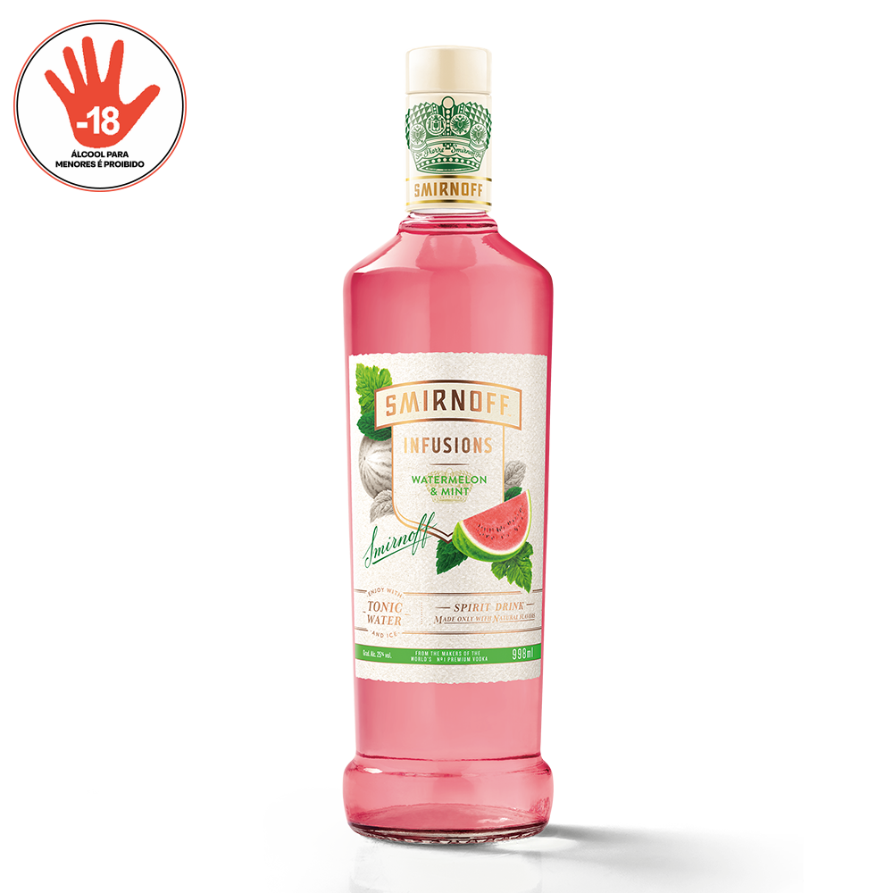 SMIRNOFF INFUSIONS WATERMELON E MINT 998ML