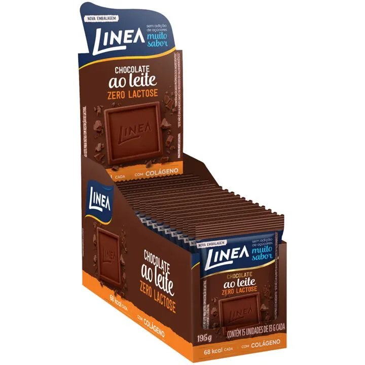CHOCOLATE LINEA LEITE ZERO LACTOSE 15X13G
