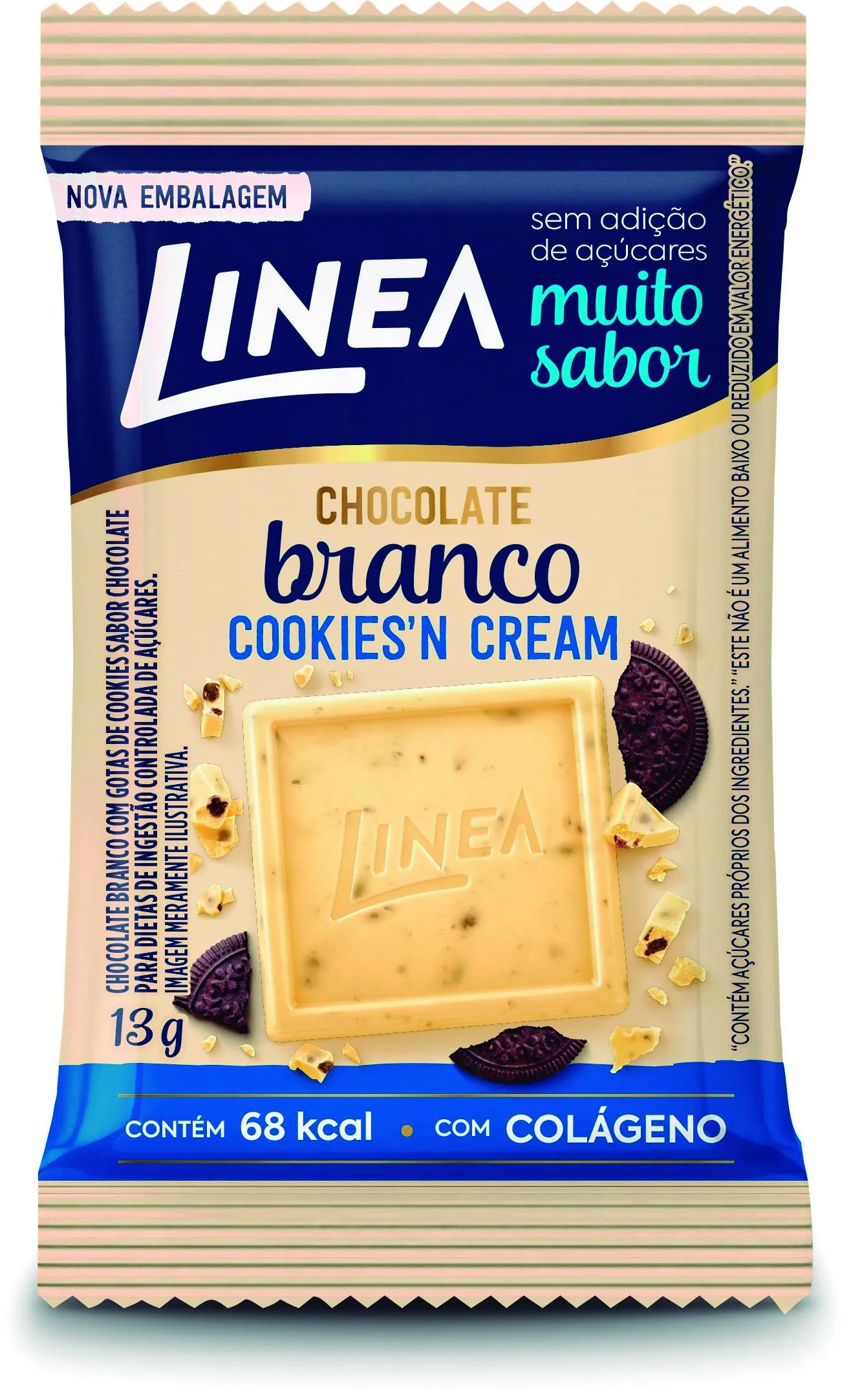 CHOCOLATE LINEA COOKIES N CREAM B 15X13G