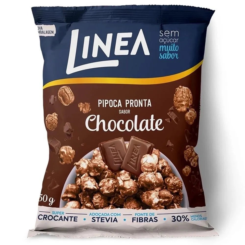 PIPOCA PRONTA LINEA CHOCOLATE ZERO AÇÚCAR 50G