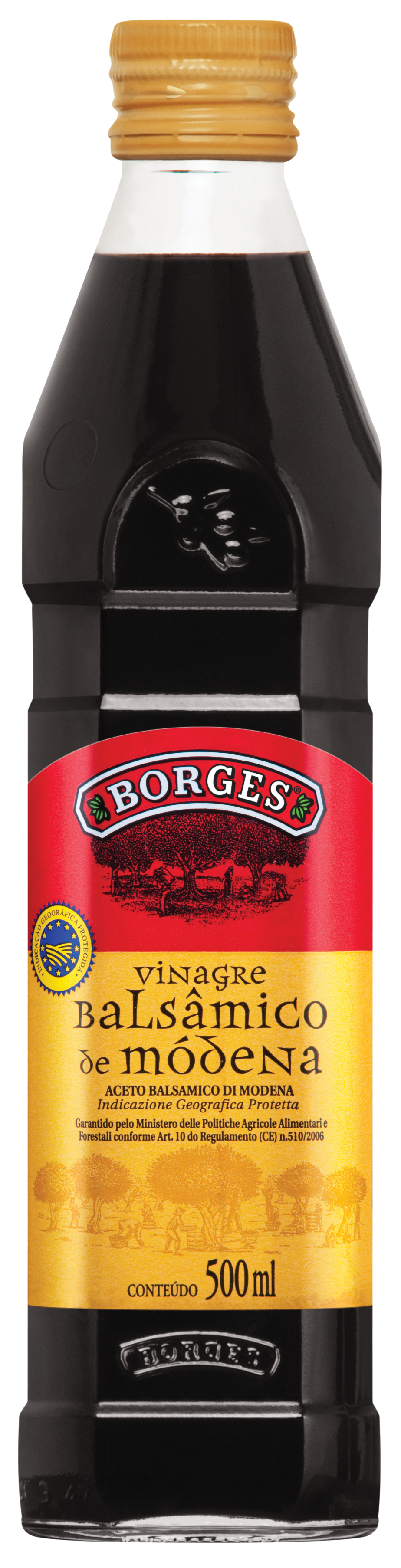 VINAGRE BALSÂMICO DE MODENA BORGES VIDRO 500ML