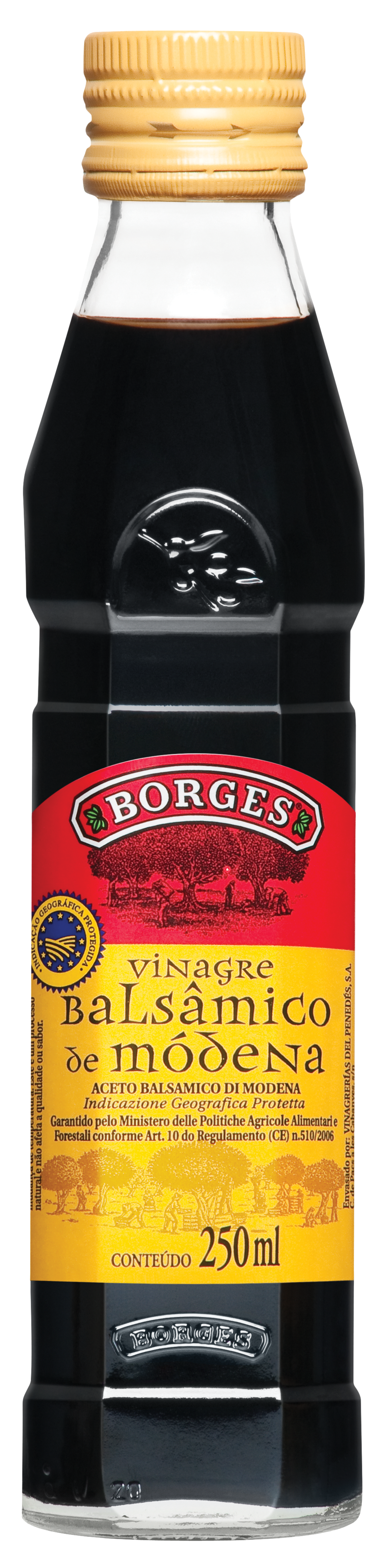 VINAGRE BALSÂMICO DE MODENA BORGES VIDRO 250ML