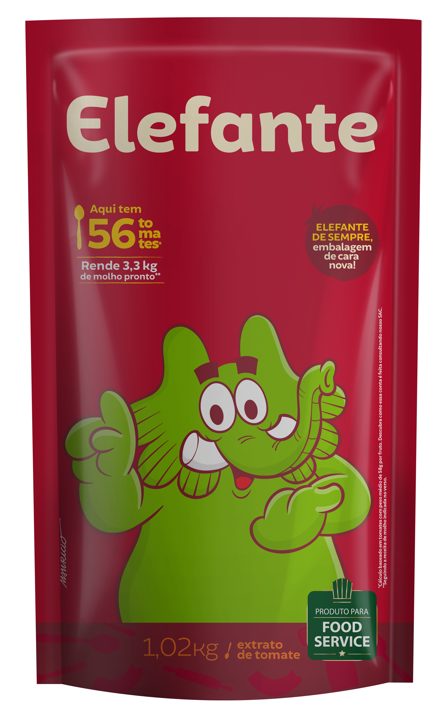 134047 EXTRATO DE TOMATE ELEFANTE TP 1,02KG | Donizete Distribuidora de Alimentos