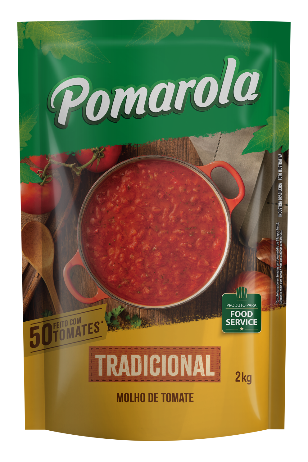 MOLHO DE TOMATE POMAROLA TRADICIONAL 2KG