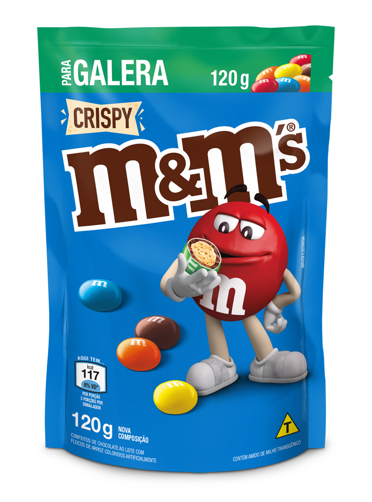 CHOCOLATE M&Ms CRISPY POUCH 120G