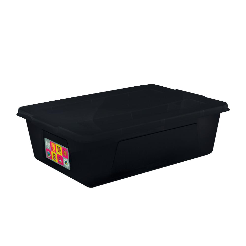 **CAIXA ORGANIZADORA COM TAMPA 20LT BLAC