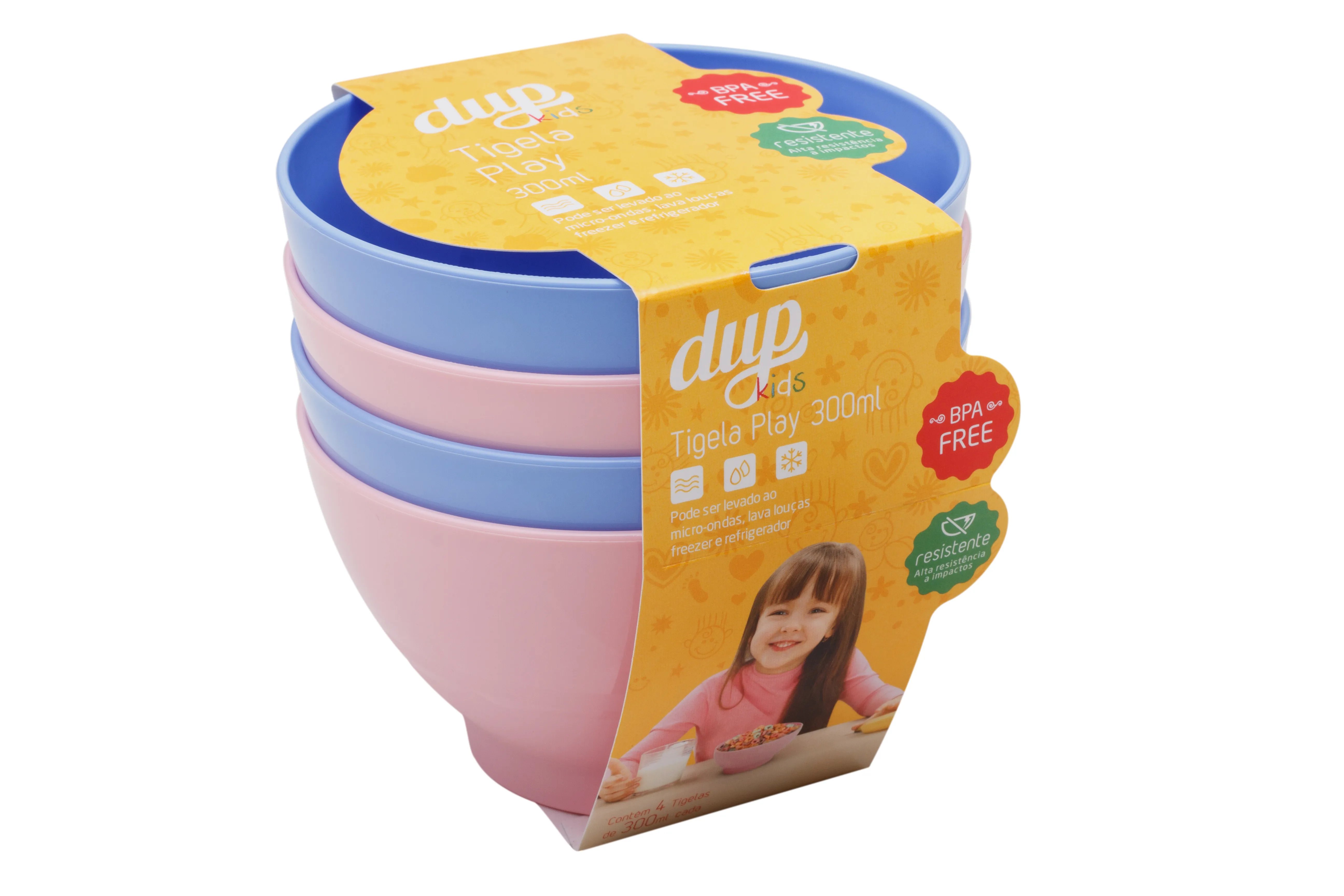 *KIT TIGELA PLAY DUP KIDS 4X300ML DUP CO