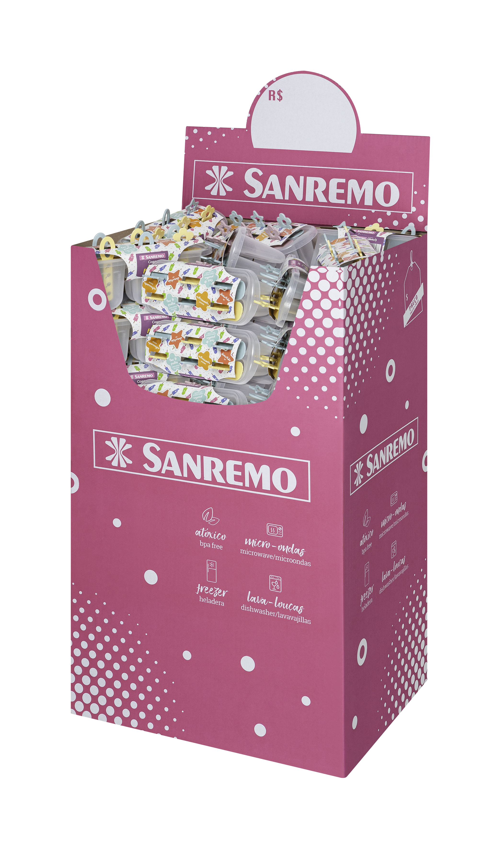 *FORMAS DE PICOLE PLASTICO SANREMO