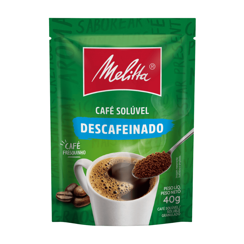 CAFÉ SOLÚVEL MELITTA INSTANTÂNEO DESCAFEINADO 40G