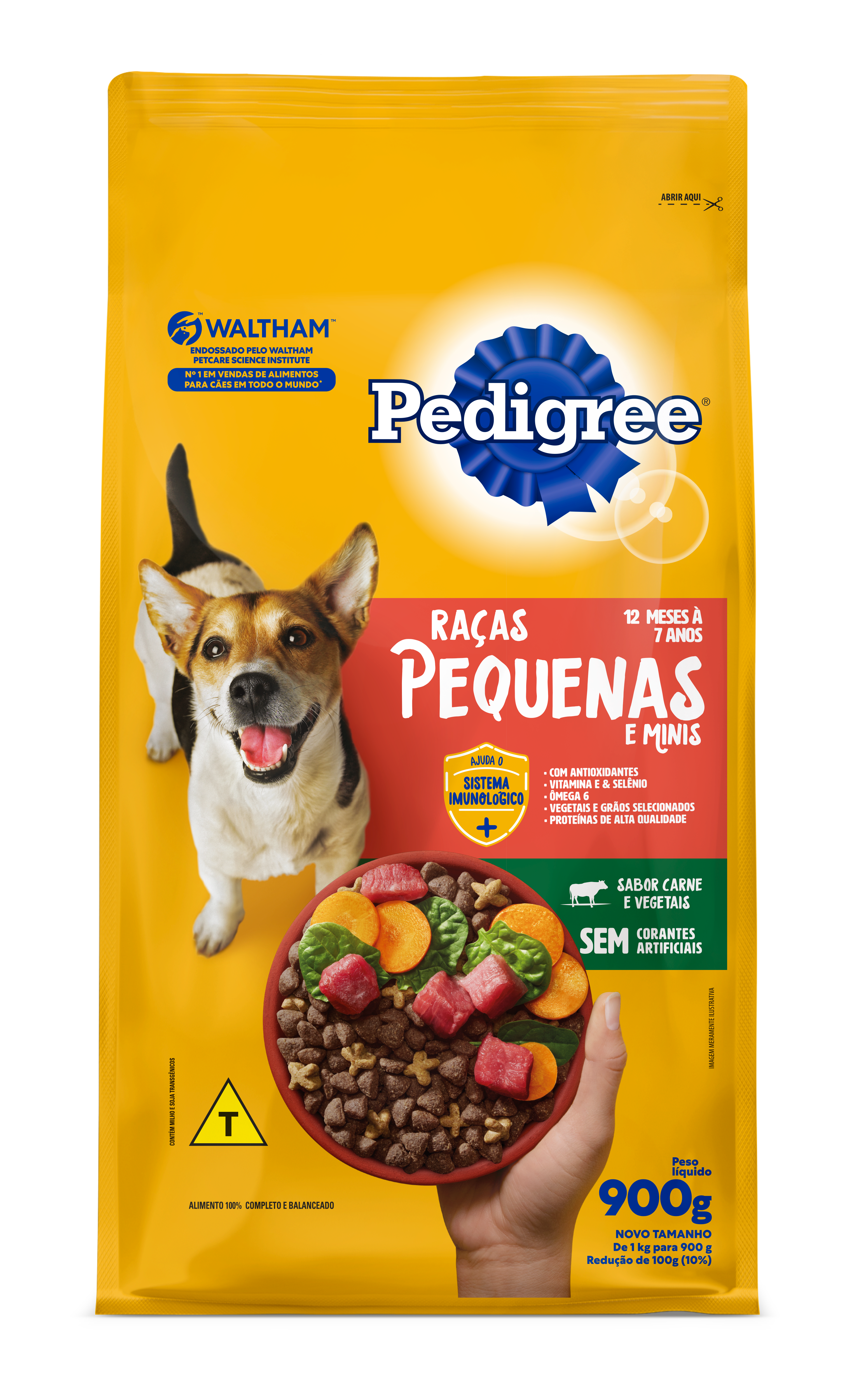 PEDIGREE ADULTO DRY RAÇAS PEQUENAS 900G