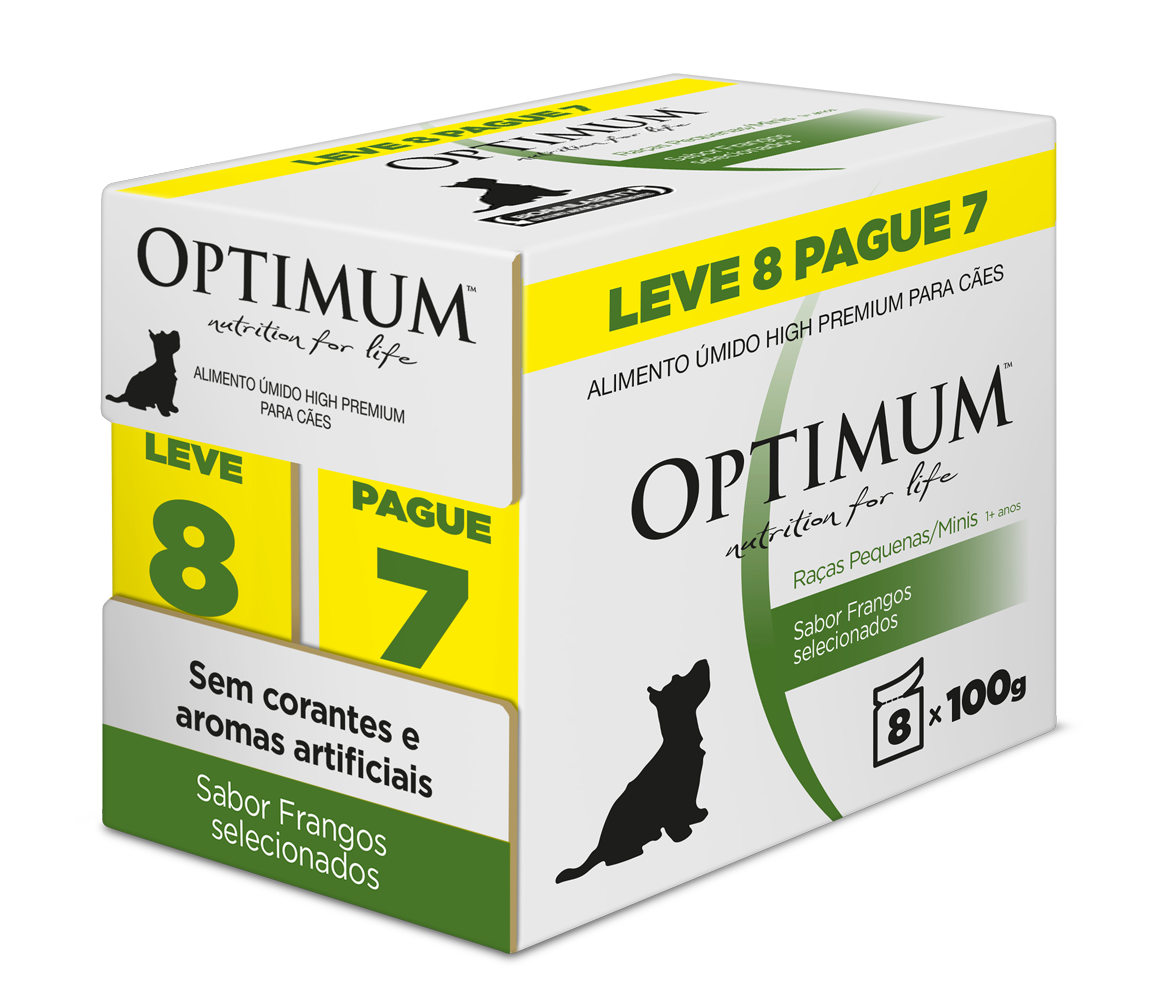 OPTIMUM DOG SACHÊ ADULTO RAÇAS PEQUENAS 100G