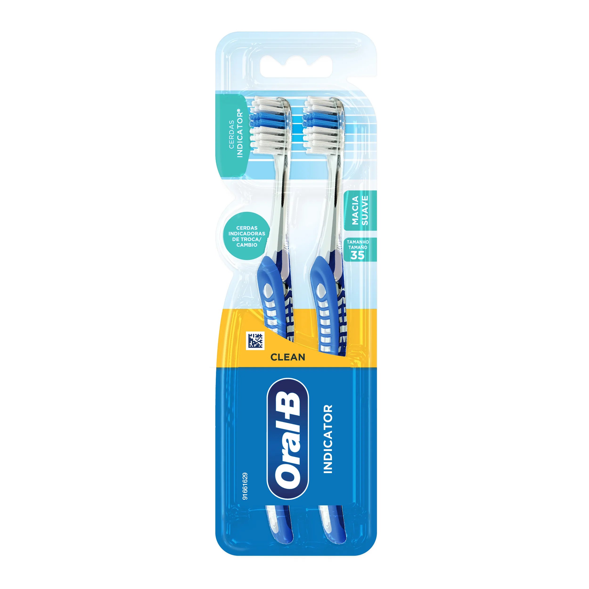 *ESCOVA DENTAL ORAL-B INDICATOR 35 C/ 2