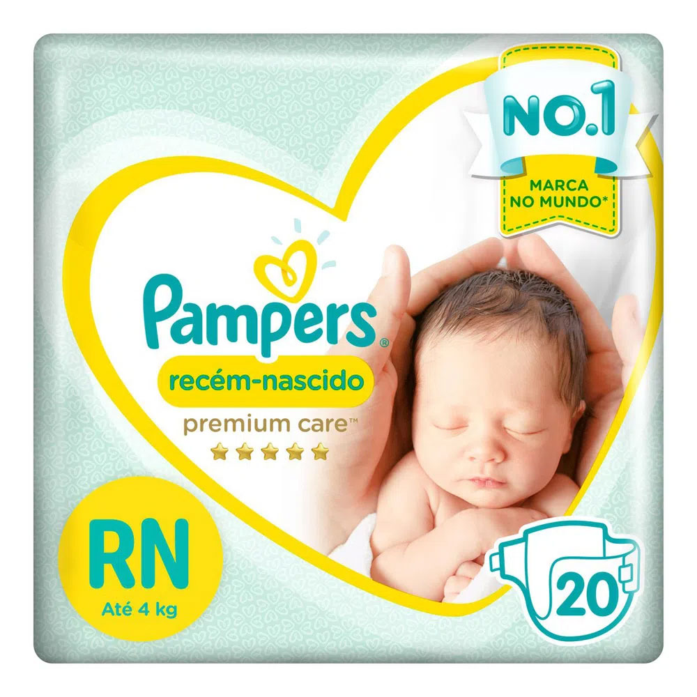 *FDA. PAMPERS RECEM NASCIDO C/ 20