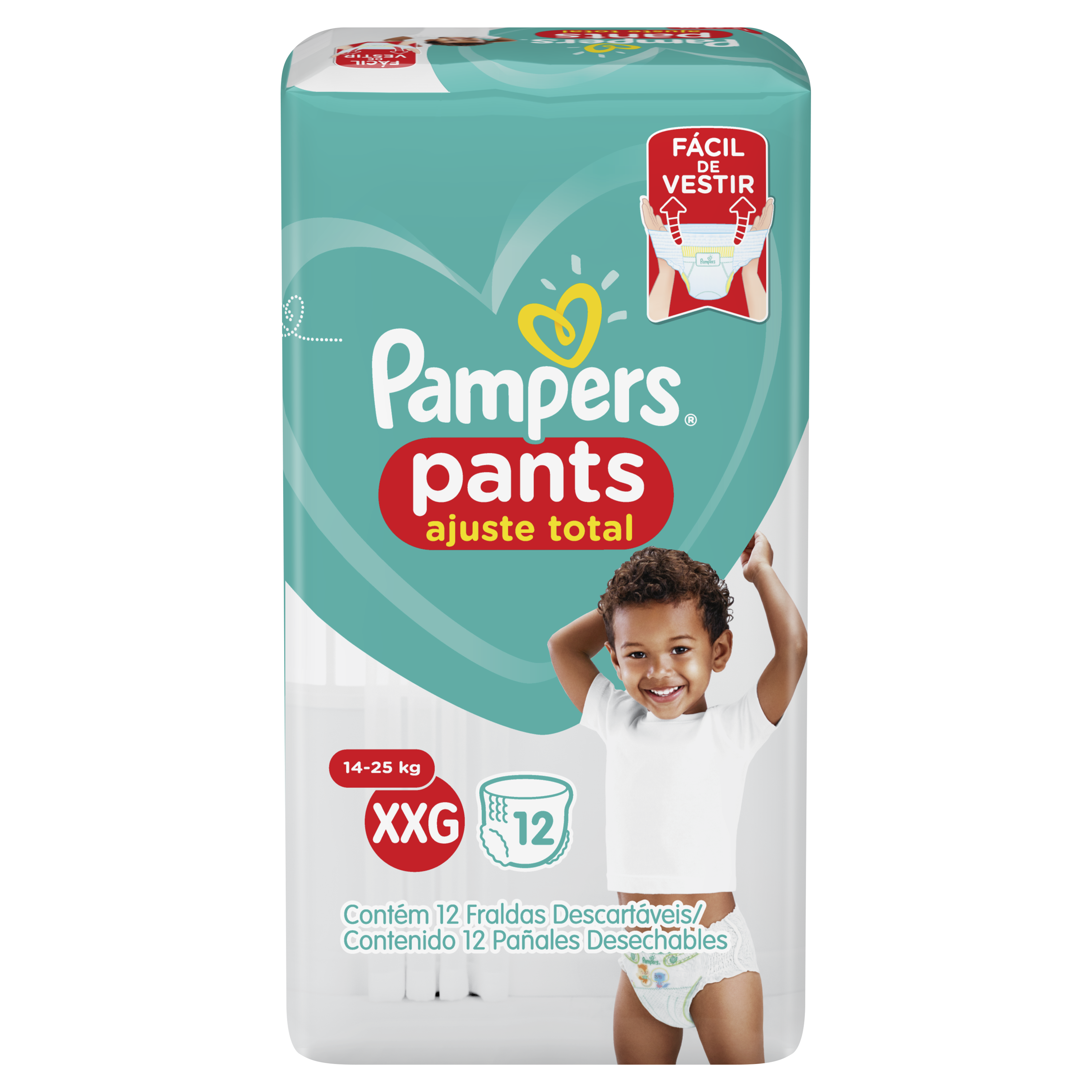 *FDA. PAMPERS PANTS CS XXG C/ 12