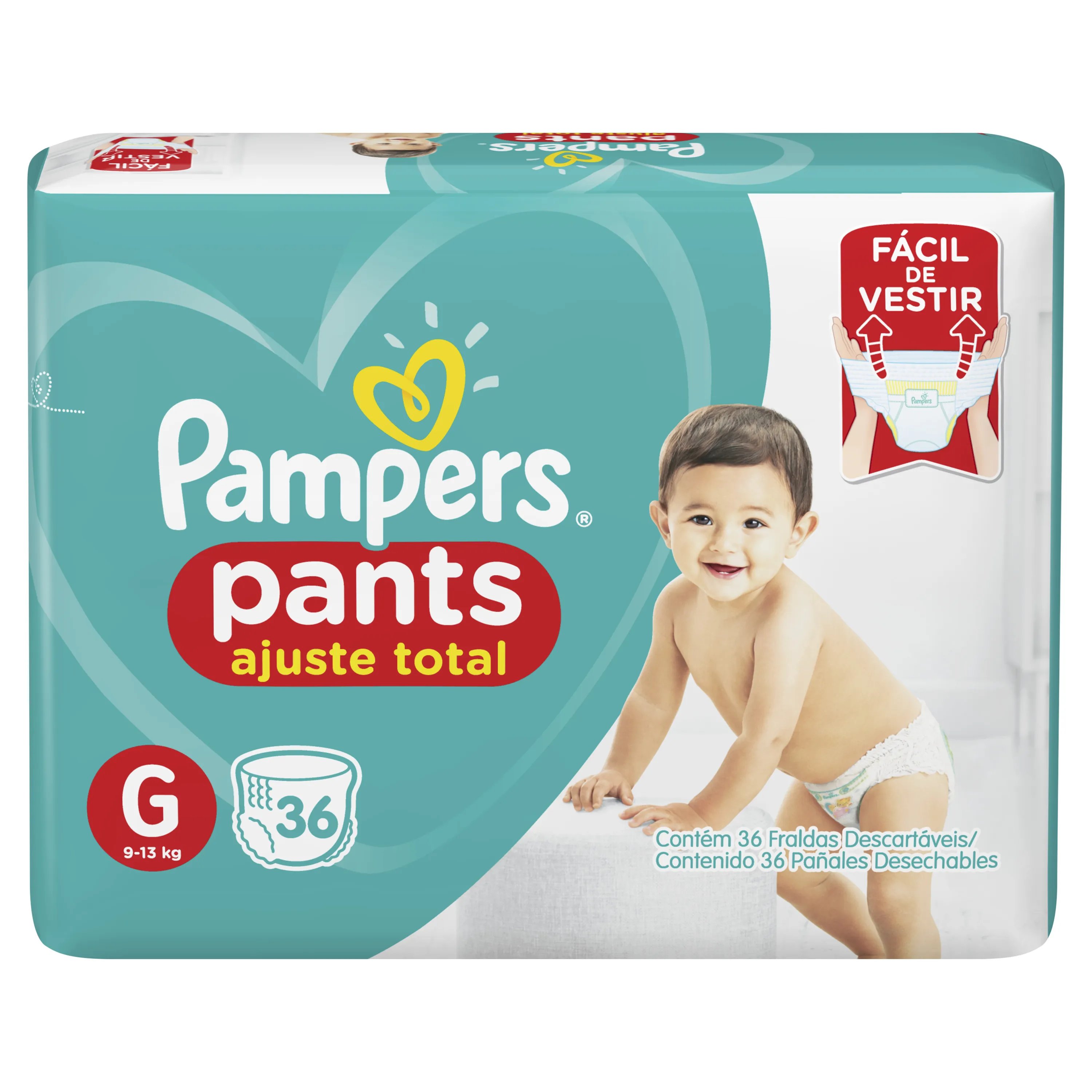 *FDA. PAMPERS PANTS CS G C/ 36