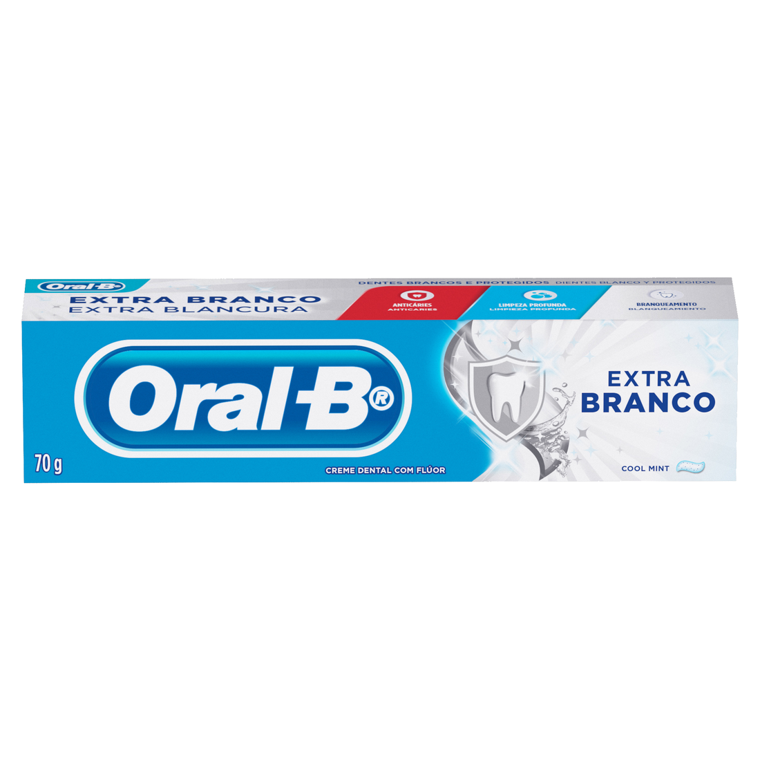 *CREME DENTAL ORAL-B EXTRA BRANCO 70GR