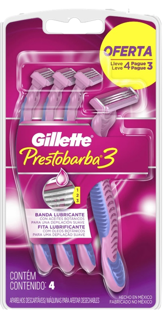 *APAR. DE BARBEAR GILLETTE PRESTO 3 FEM