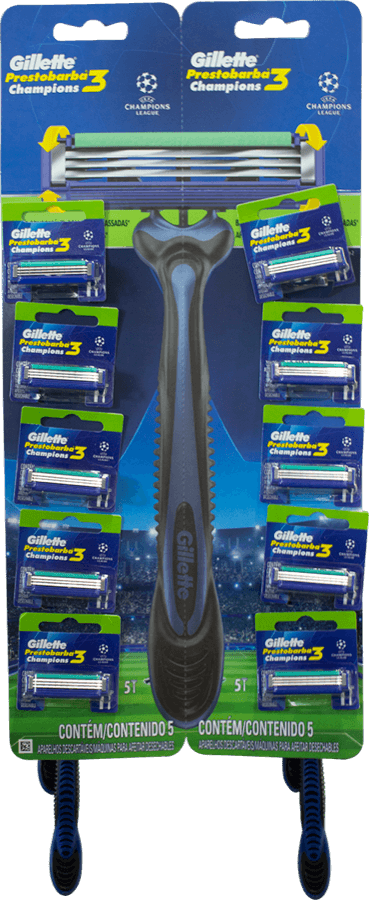 *APAR. DE BARBEAR GILLETTE PRESTO 3 C/ 1