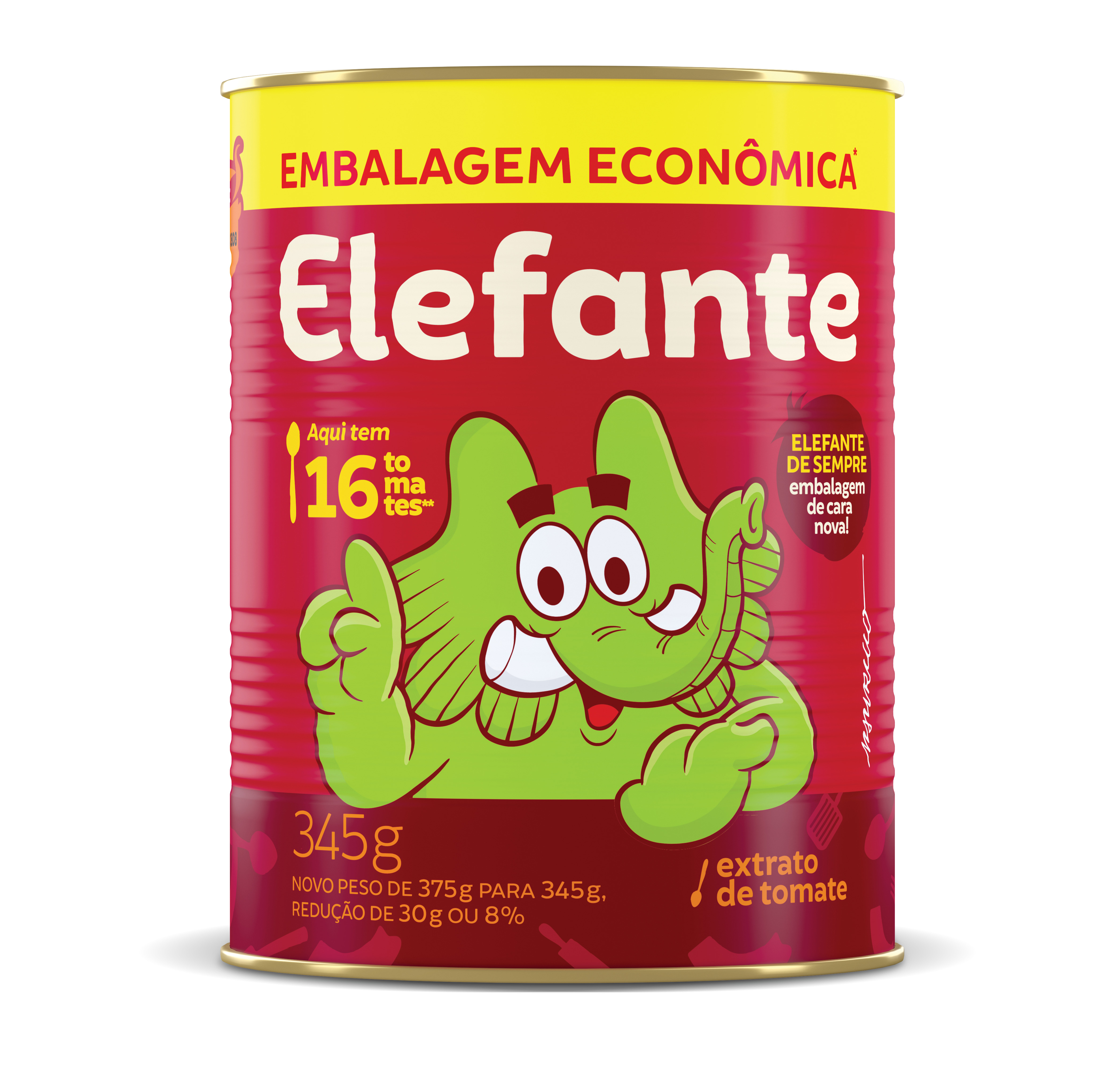 *EXTRATO DE TOMATE ELEFANTE LATA 345GR