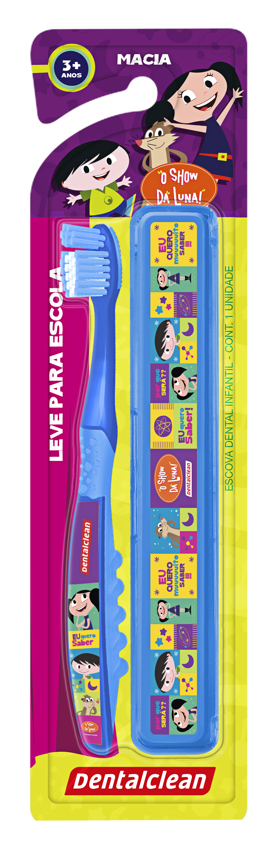 *ESCOVA INFAN O SHOW DA LUNA COM ESTOJO