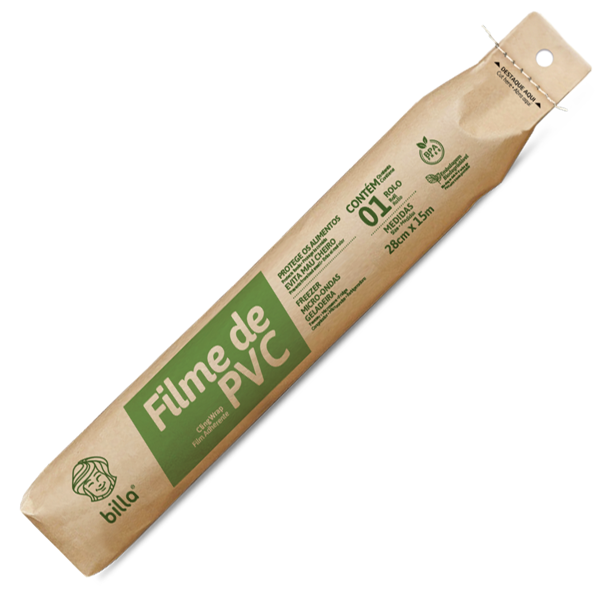 *FILME PVC BILLA 28CMX15MTS