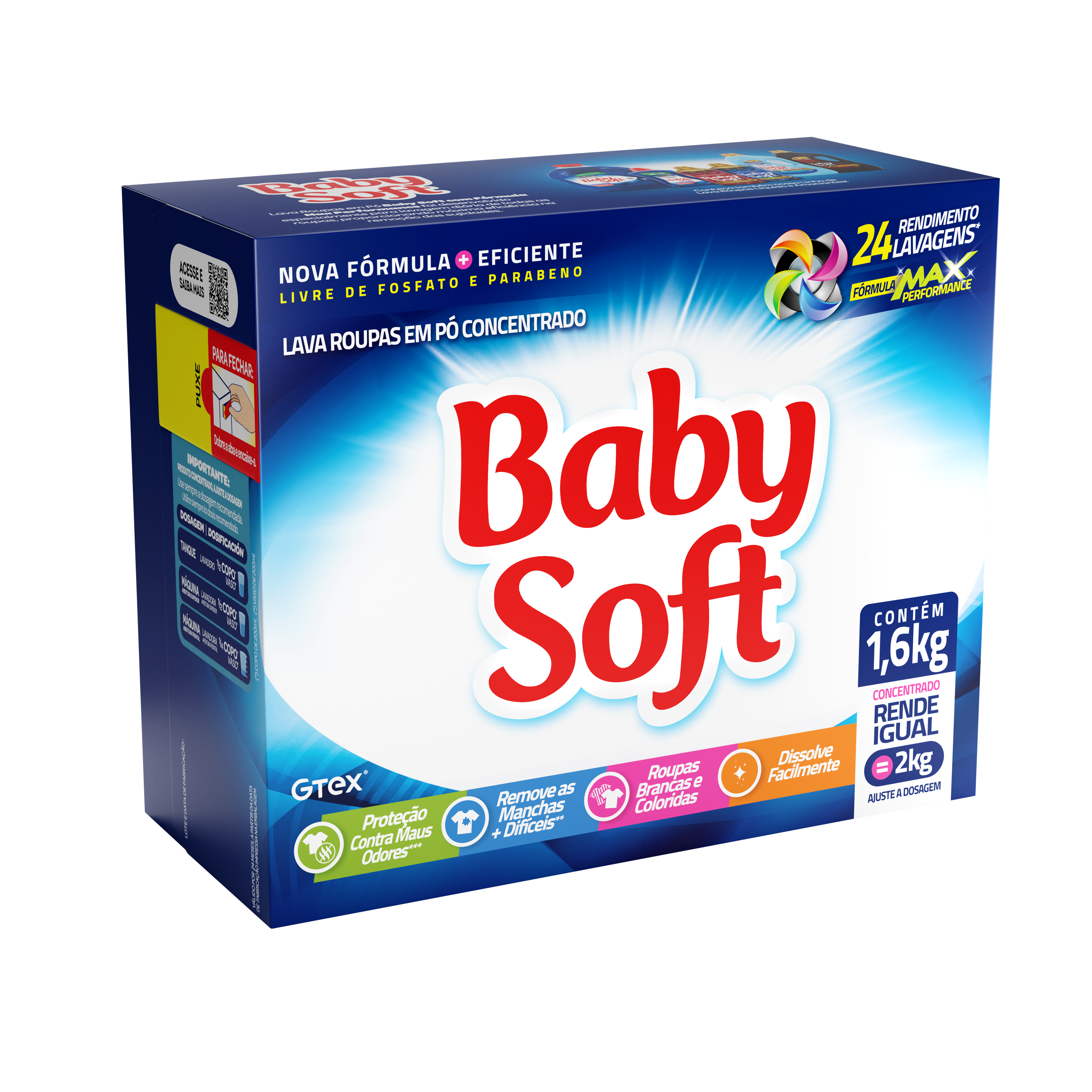 LAVA ROUPAS PÓ URCA BABY SOFT CONCENTRADO 1,6KG