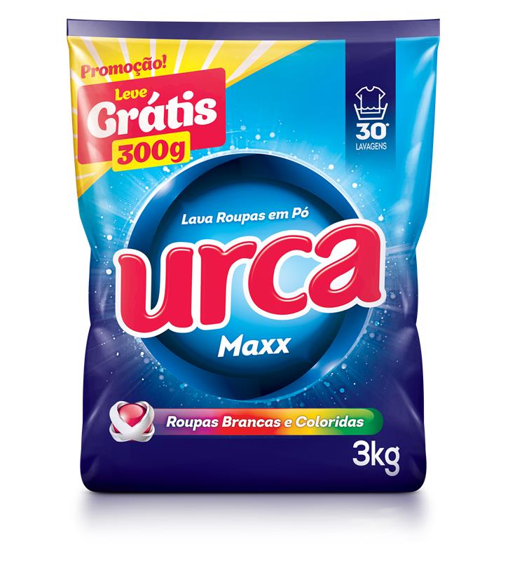 LAVA ROUPAS EM PÓ URCA MAX LV3KG PG2,7KG