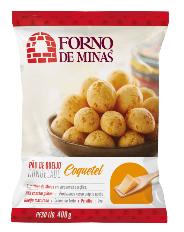 PÃO DE QUEIJO FORNO DE MINAS COQUETEL 400G
