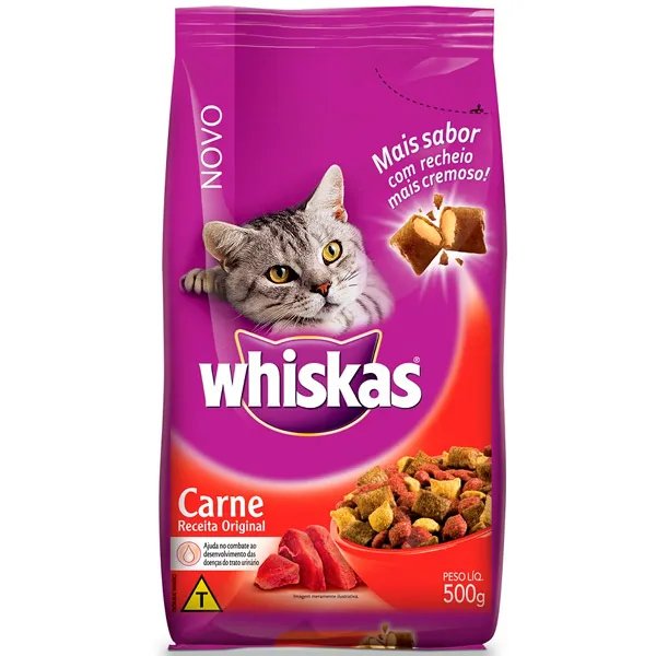 WHISKAS ADULTO CARNE 500G