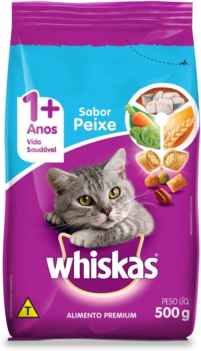 WHISKAS ADULTO PEIXE 500G