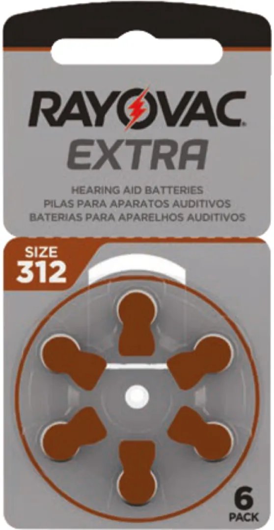 PILHA AUDITIVA EXTRA ADVANCED 312 COM 6 UND