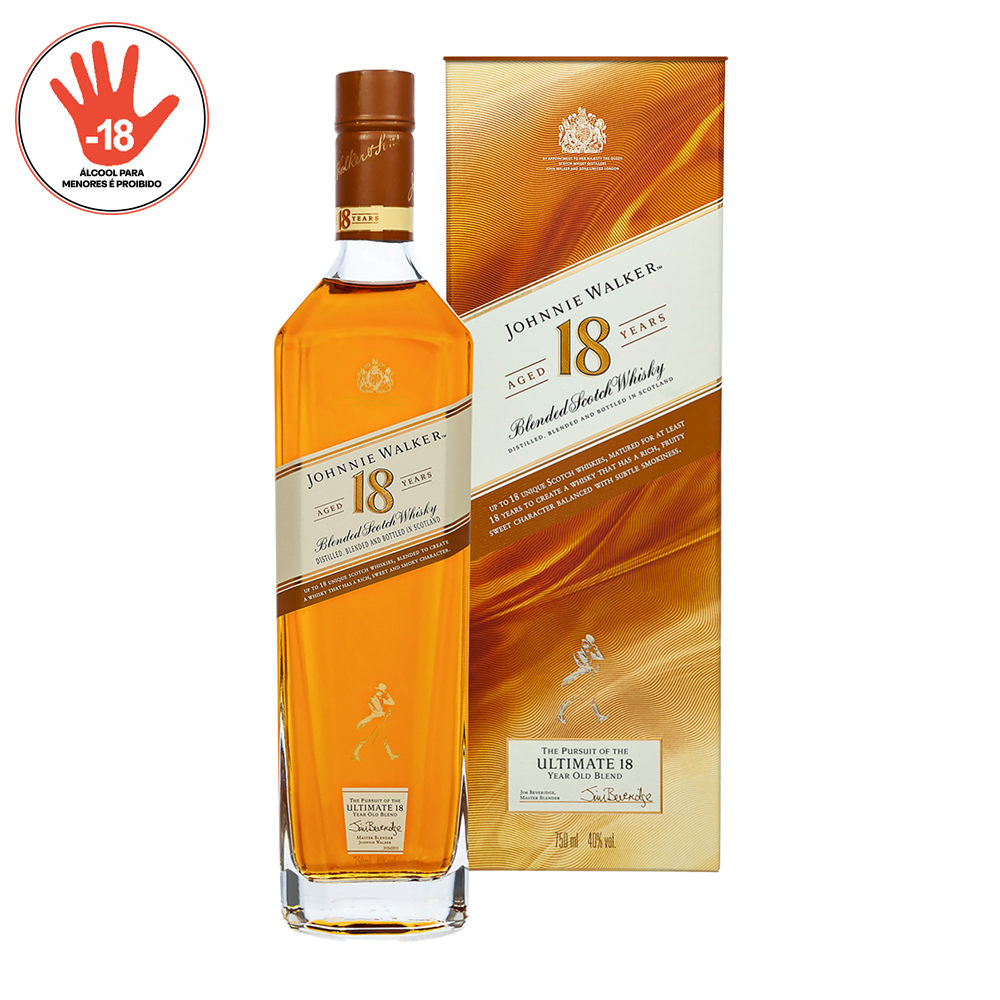 WHISKY JOHNNIE WALKER 18 ANOS OLD 750ML