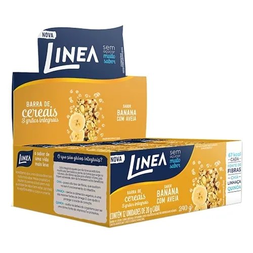 BARRA DE CEREAIS LINEA BANANA COM AMENDOIM 12X20G