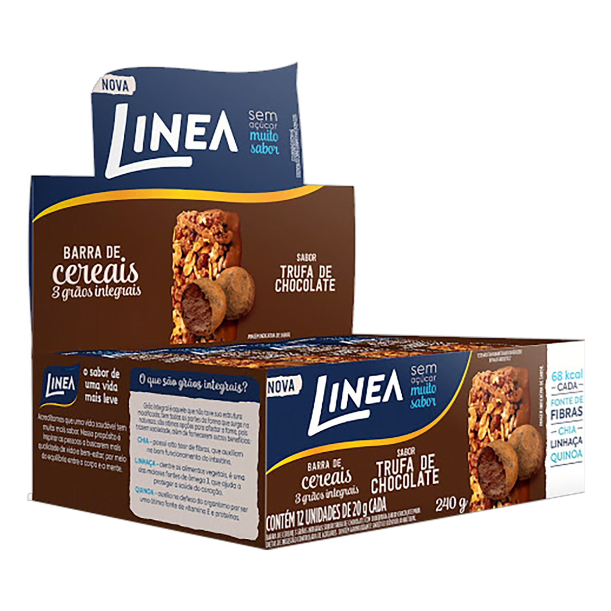 BARRA DE CEREAIS LINEA TRUFA DE CHOCOLATE 12X20G